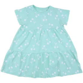 George Tiered Printed Dress - Cherries