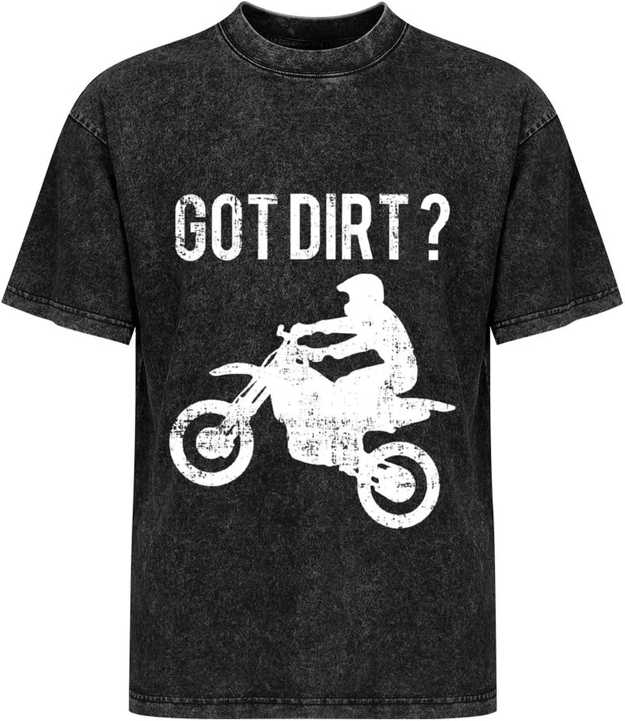 Got Dirt Bike Vintage Men's T Shirt Round Neck Drop Shoulder Tee Top Short Sleeve Pullover for Women