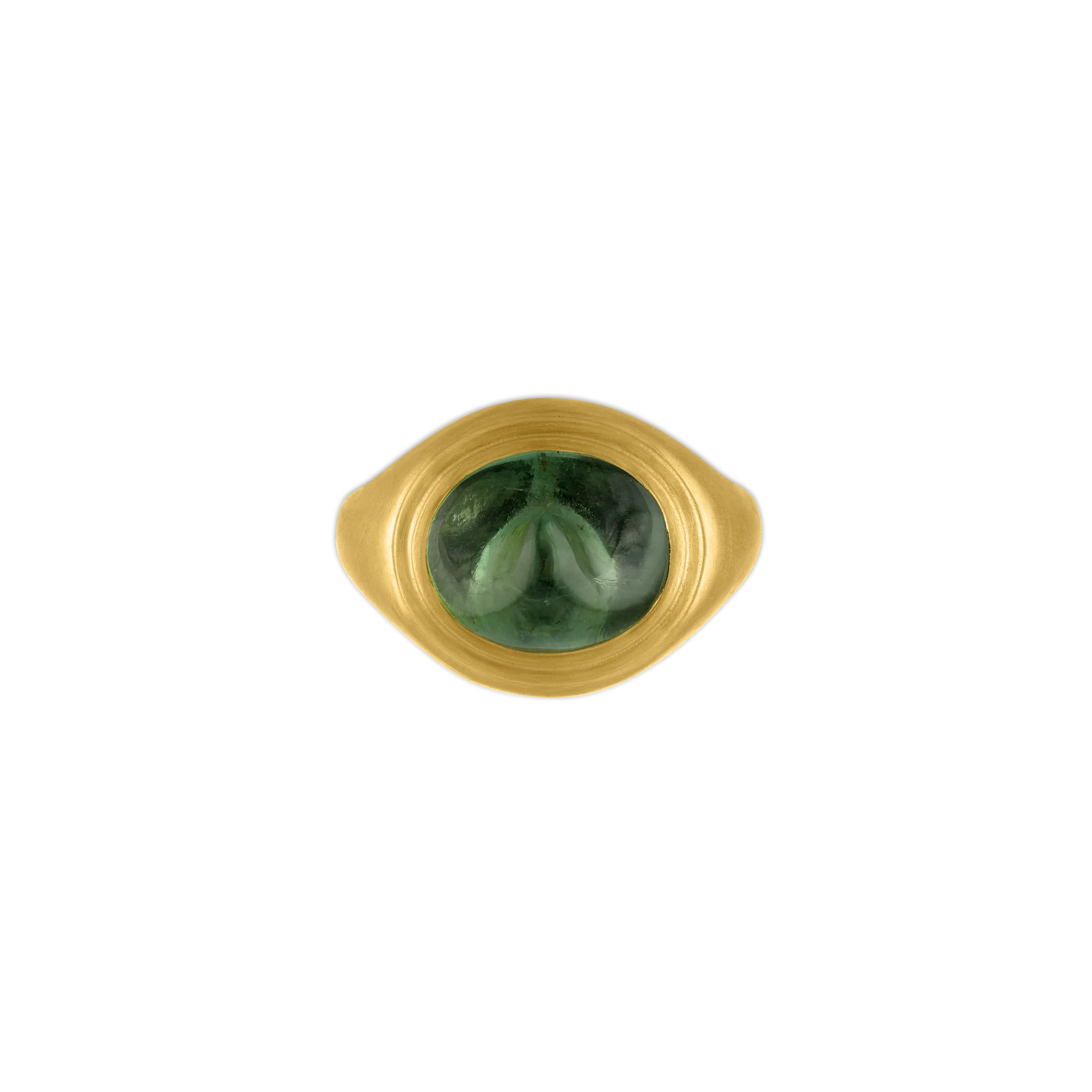 Green Tourmaline Tempus Prunt Ring