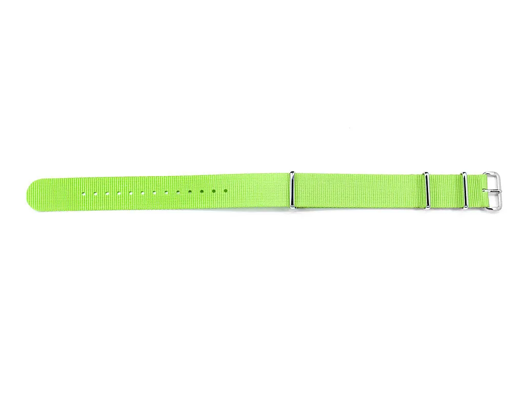 Hitori Neon Lime Military Nylon  Strap