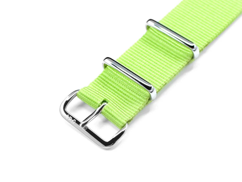 Hitori Neon Lime Military Nylon  Strap