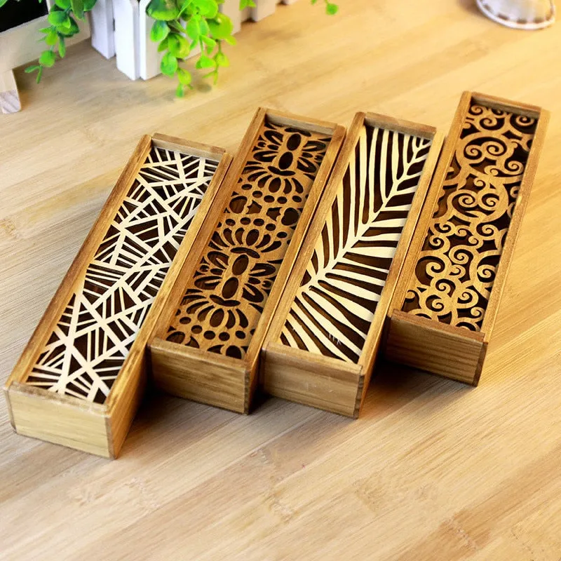 Hollow Wooden Storage Box 4 Creative Styles