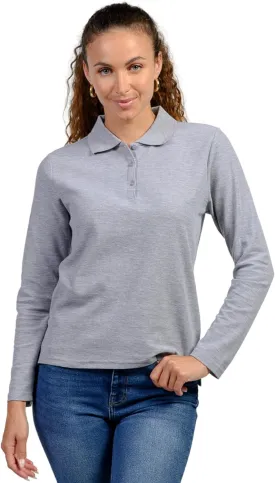 INGEAR Long Sleeve Women's Polo Shirt 2Pack, Golf Shirt and Work Uniform, Assorted Styles