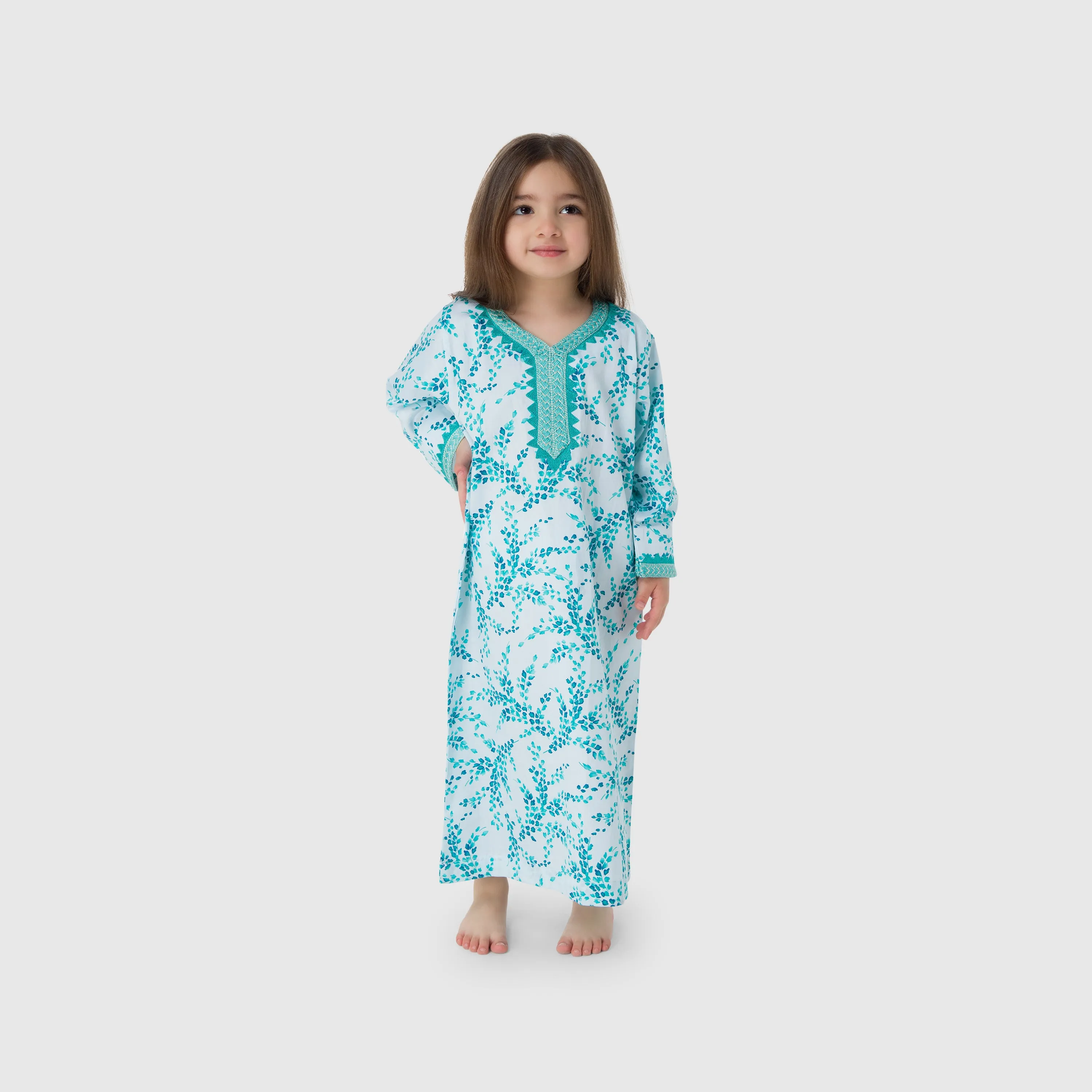 Jalabiya Hayat Collection - Light Blue