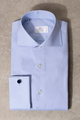 Light blue Shirt with double cuff - Made In Italy