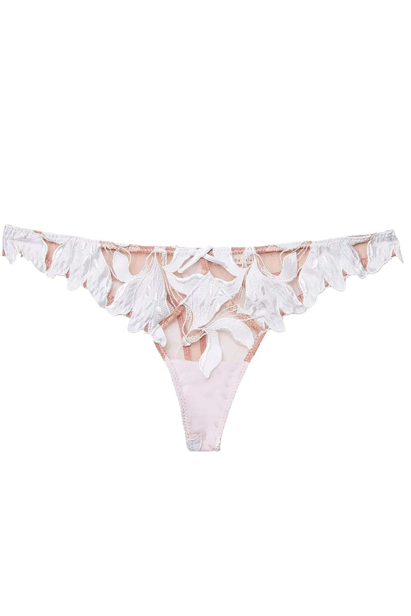 Lily Embroidered Hipster Thong