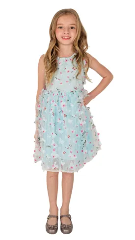 Little Girl's Blossoming Butterflies Dress