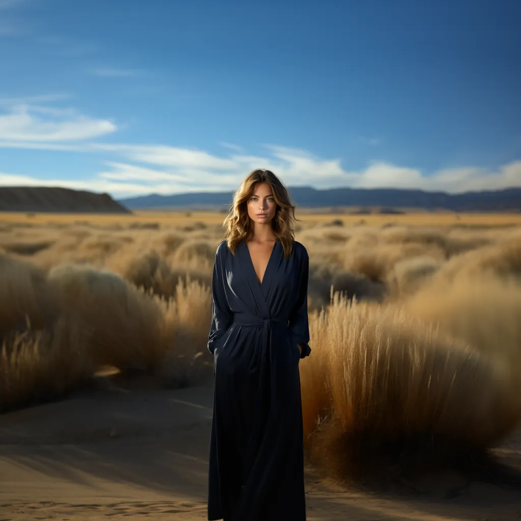 Long organic cotton robe | Relaxed fit