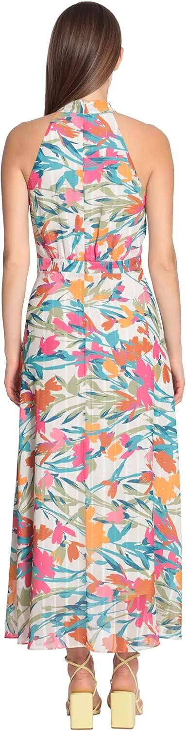 Maggy London Women's Halter Neck Maxi Dress