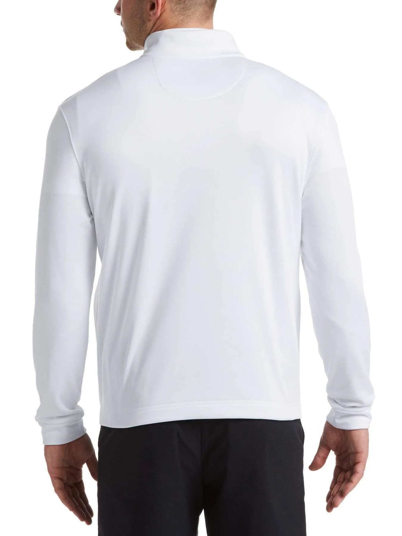 Mens 1/4 Zip Front Ottoman Pullover