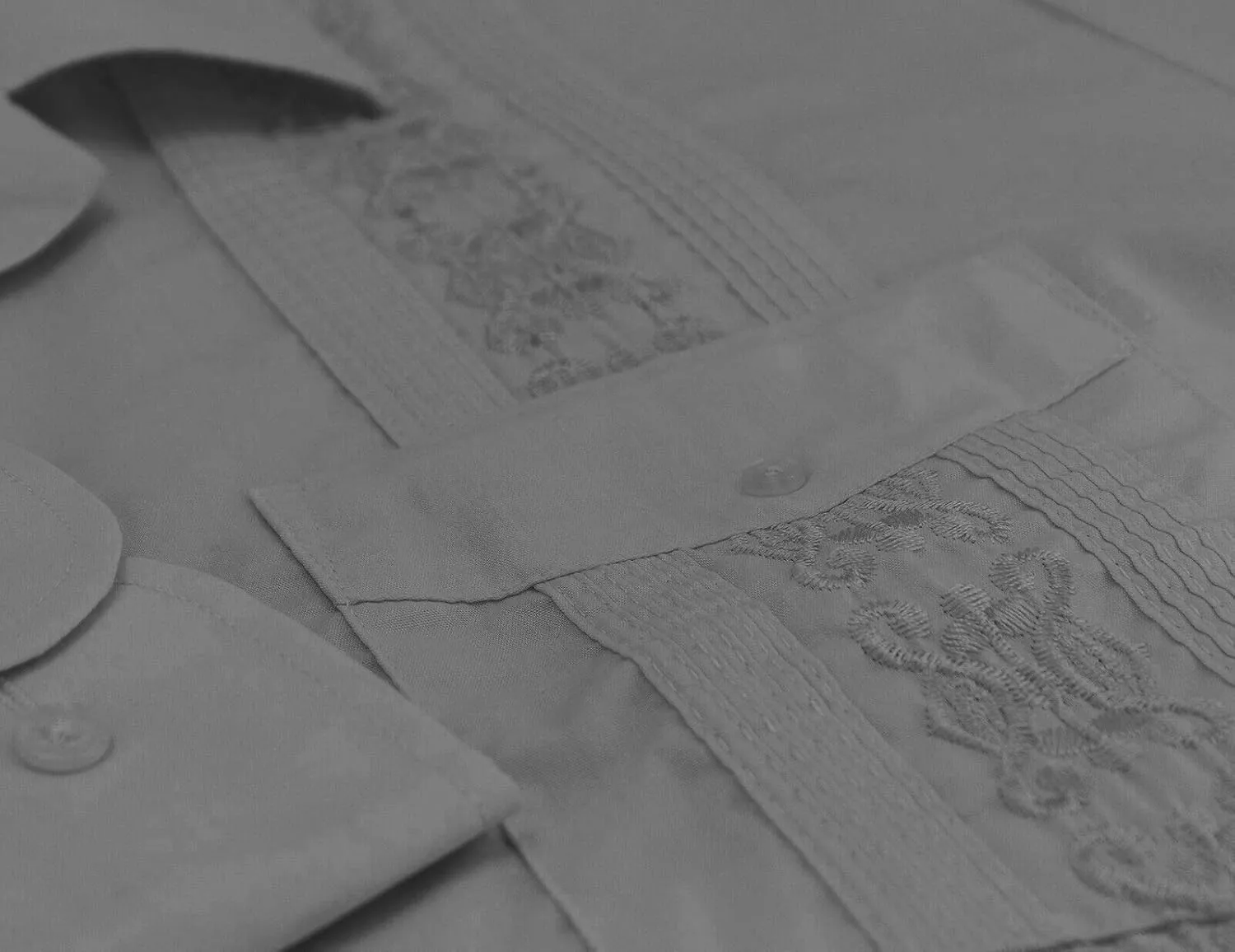 Men's Guayabera Long Sleeve Button Up Cuban Beach Casual Embroidered Dress Shirt