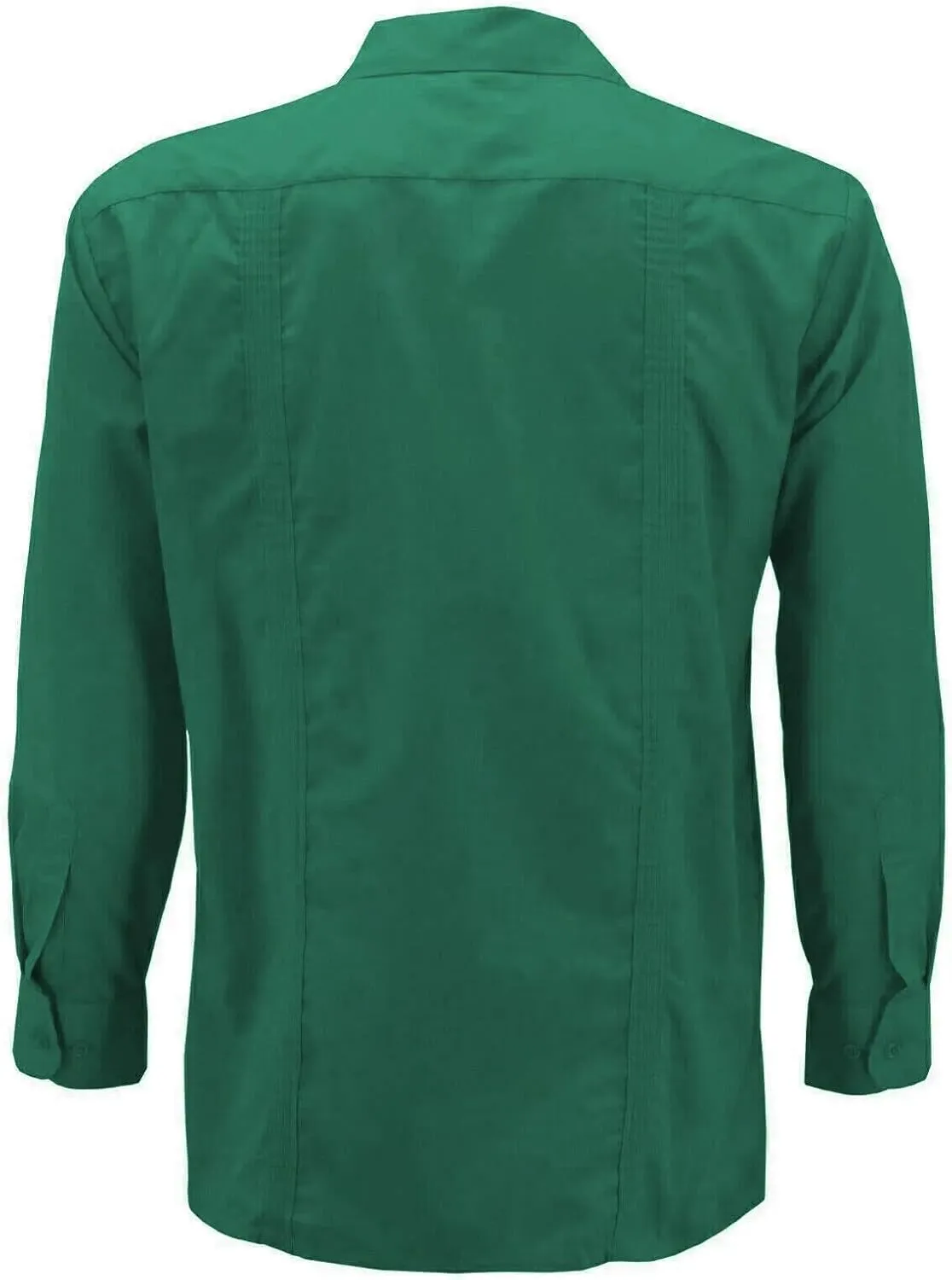 Men's Guayabera Long Sleeve Button Up Cuban Beach Casual Embroidered Dress Shirt