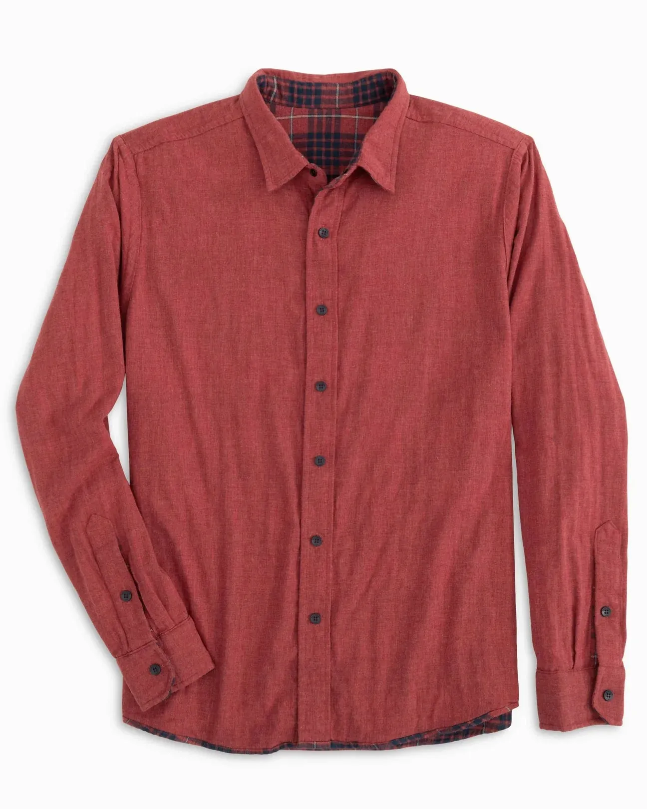 Men's Payton Heather Reversible Plaid Button Up Shirt