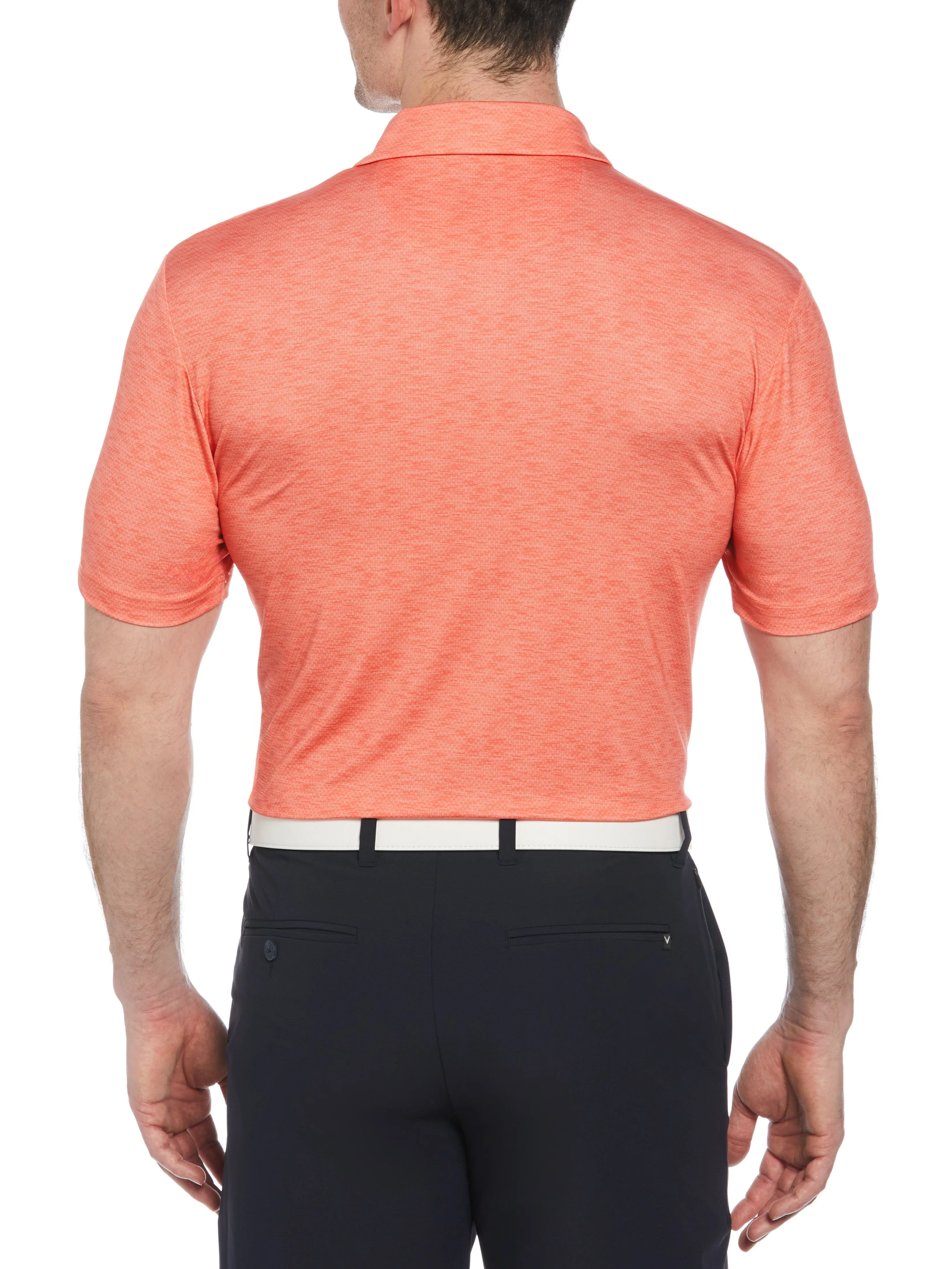 Men's Short Sleeve Engineered Printed Block Polo Shirt