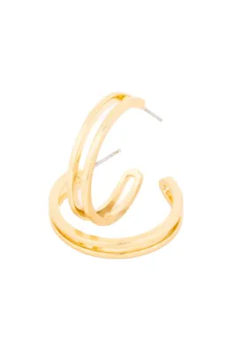 Michelle McDowell Raelynn Medium Gold Hoops