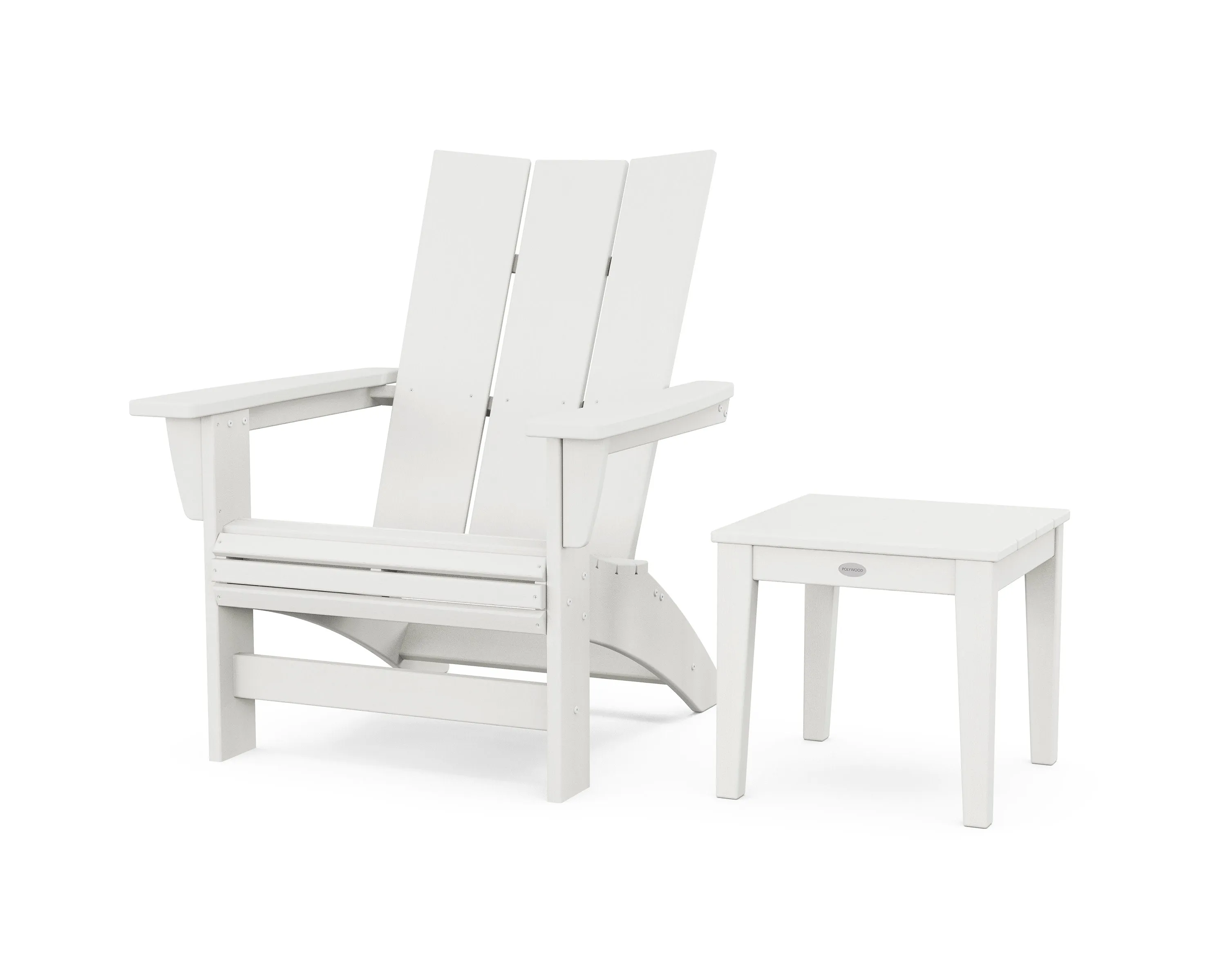 Modern Grand Adirondack Chair with Side Table