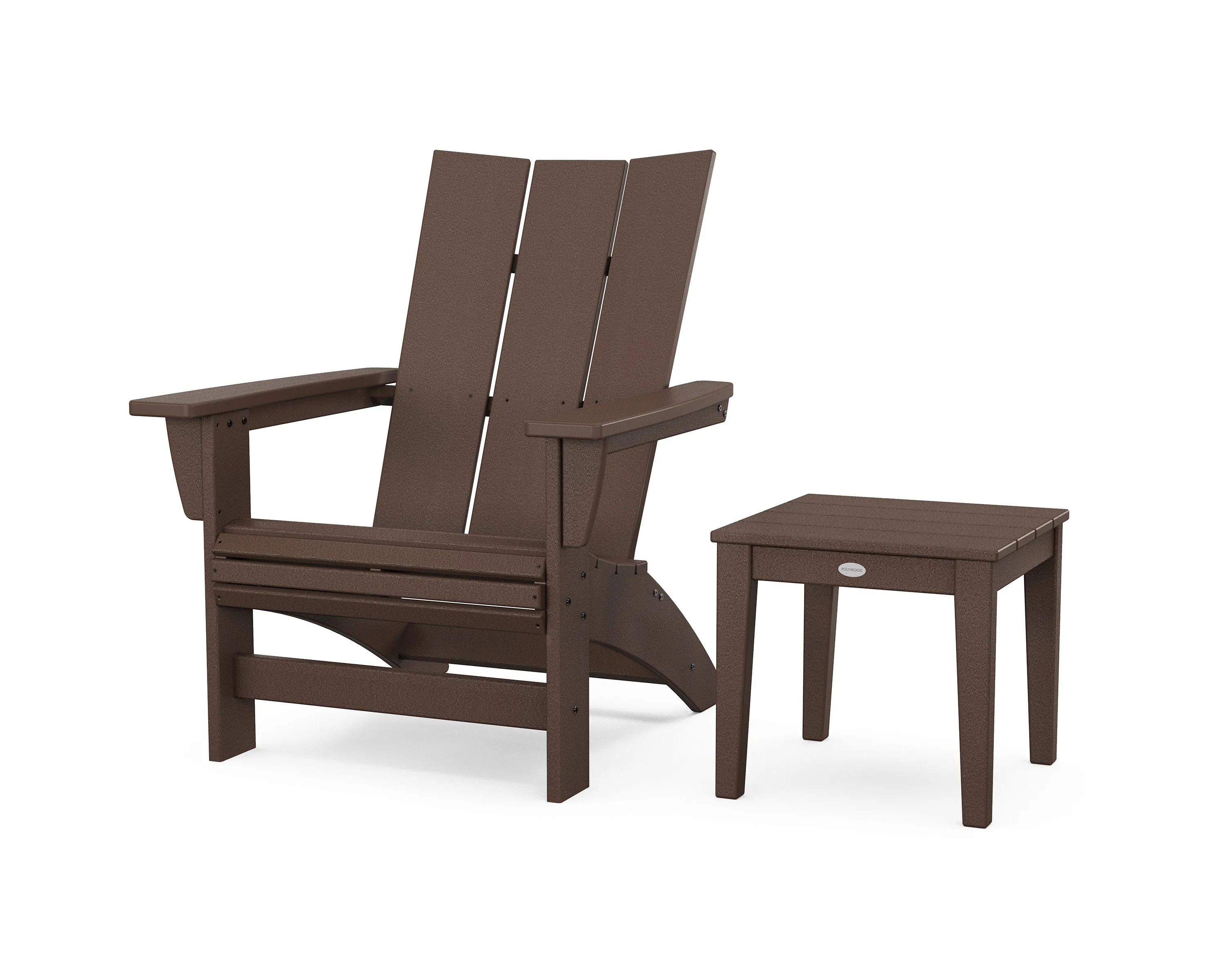 Modern Grand Adirondack Chair with Side Table
