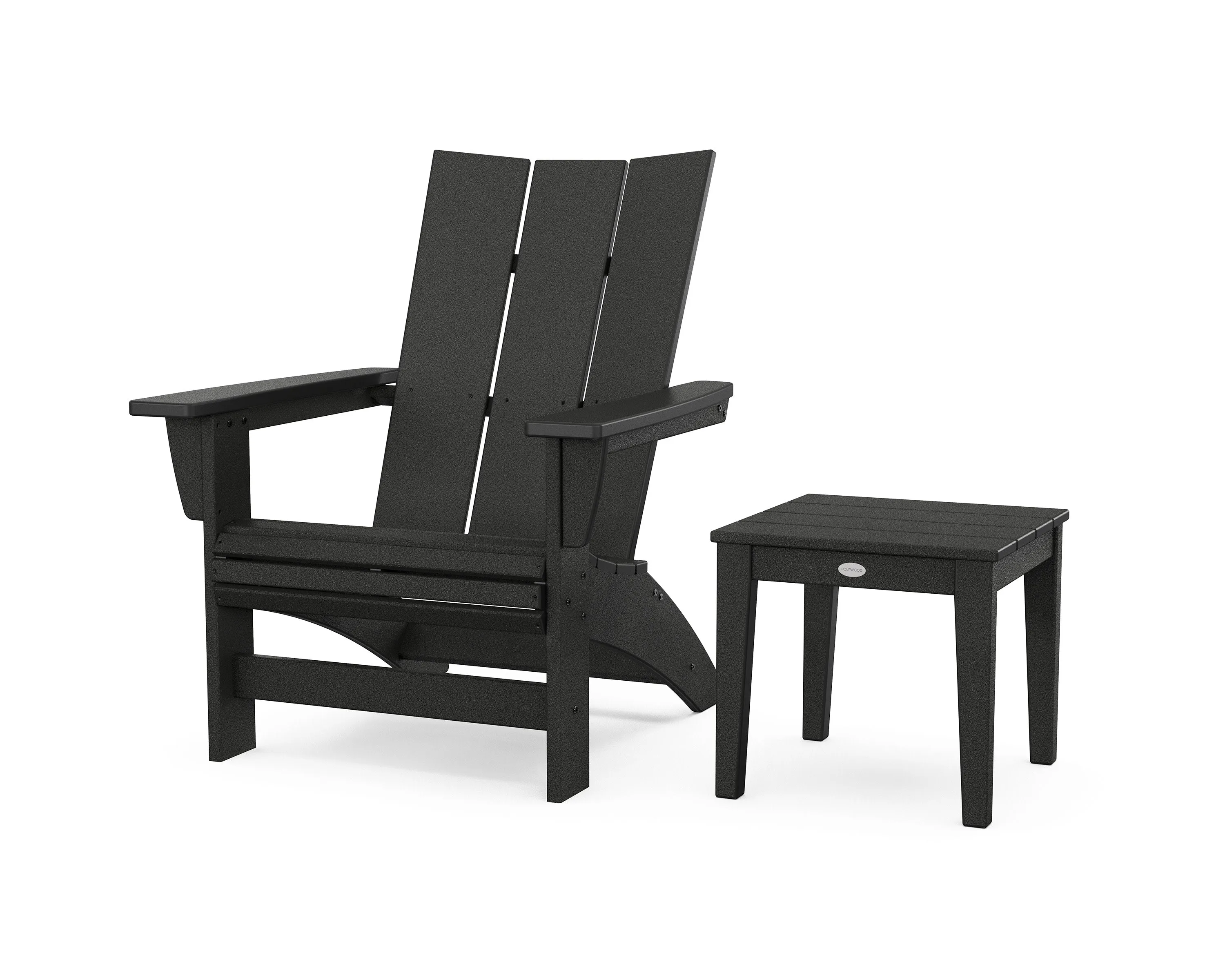 Modern Grand Adirondack Chair with Side Table