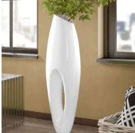 Modern Large Floor Vase White