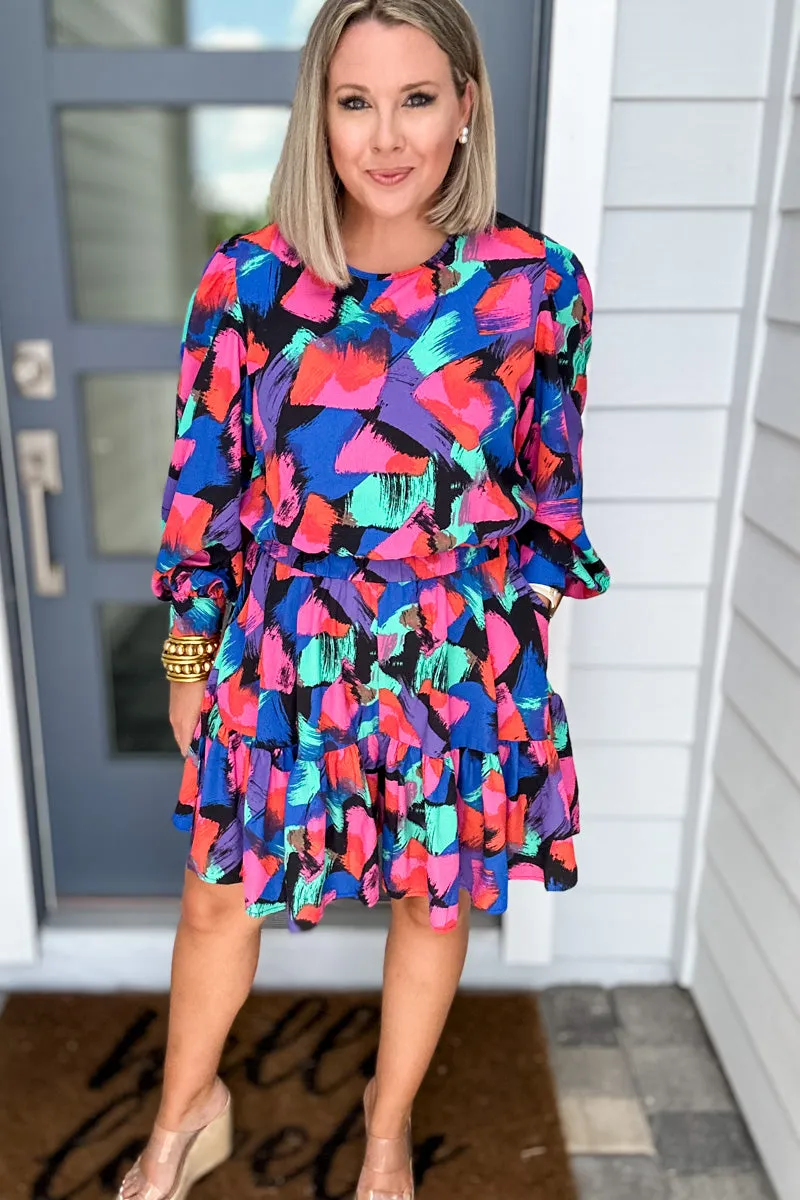 Molly Bracken: BLACK Printed Romper