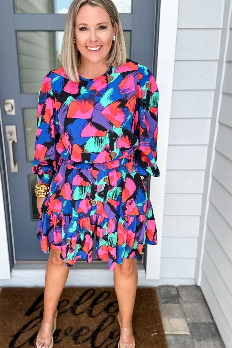 Molly Bracken: BLACK Printed Romper