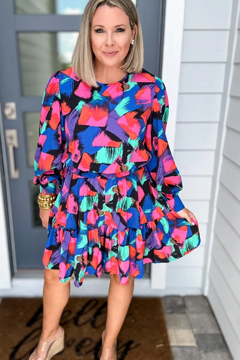 Molly Bracken: BLACK Printed Romper