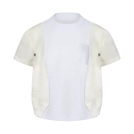 Nylon Twill X Cotton T-Shirt