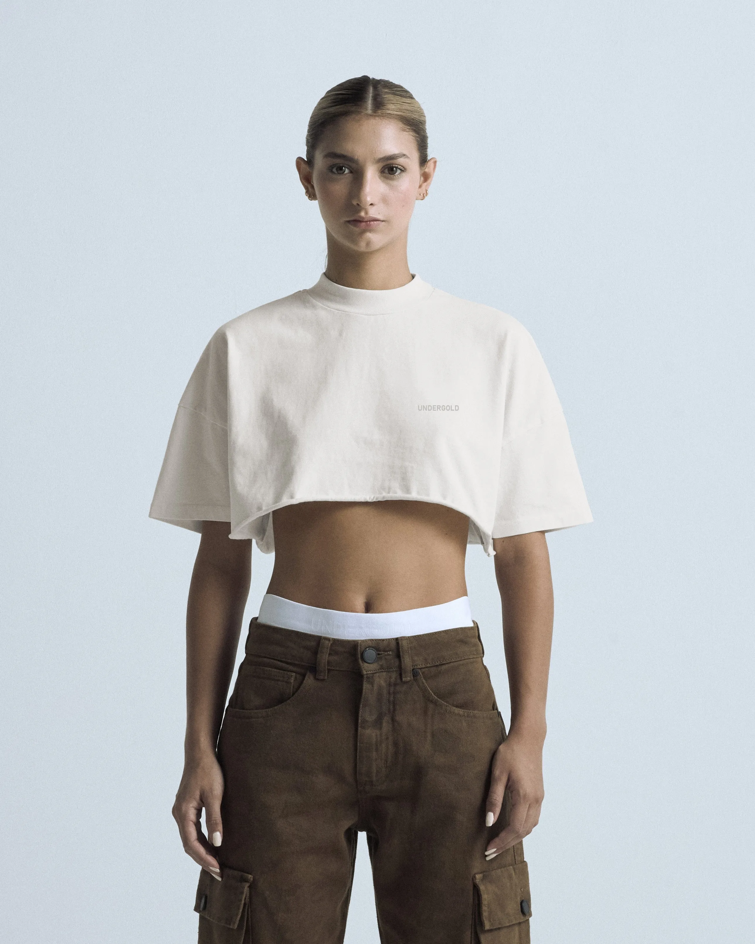 Pack X3 Line Logo Crop Top