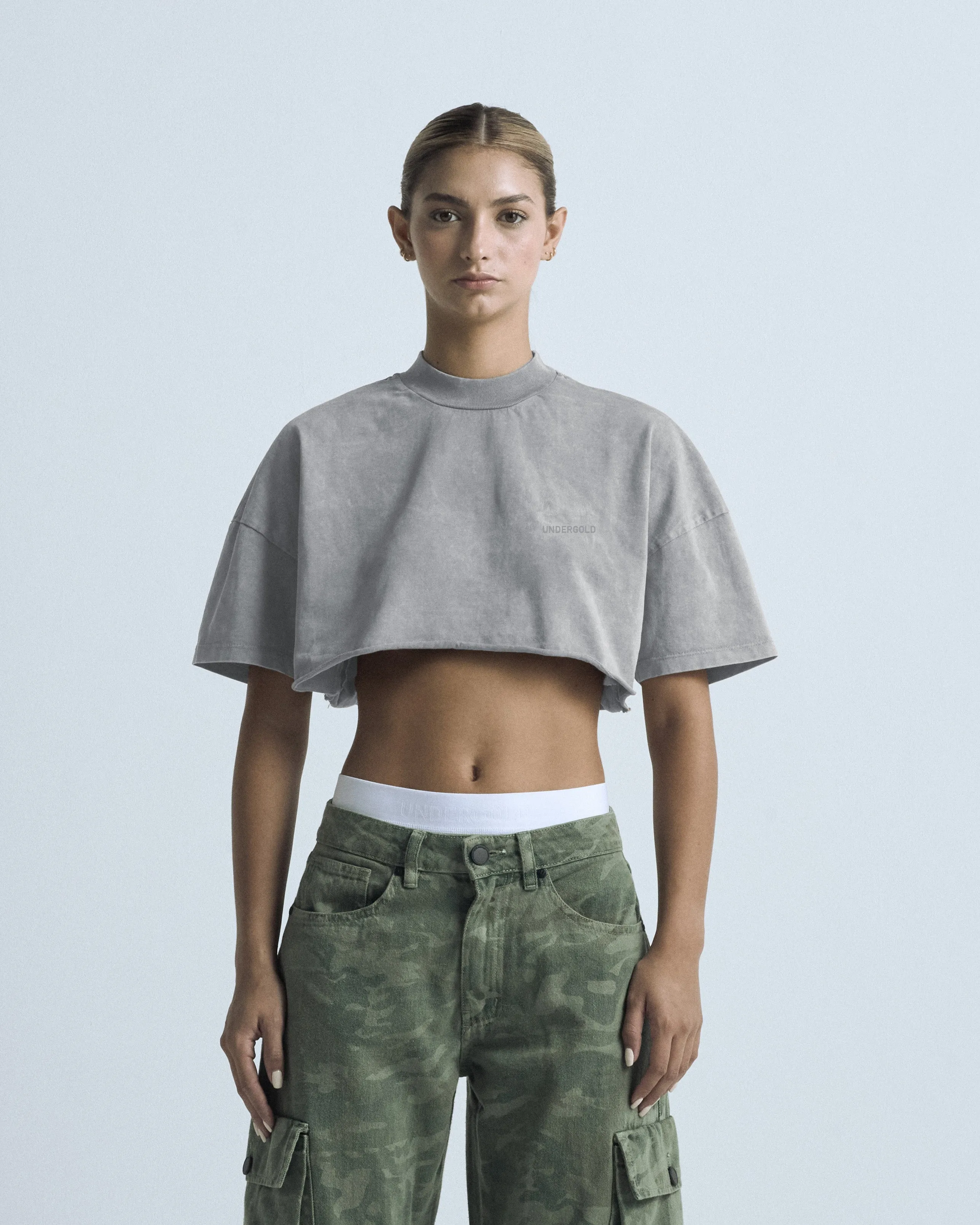 Pack X3 Line Logo Crop Top