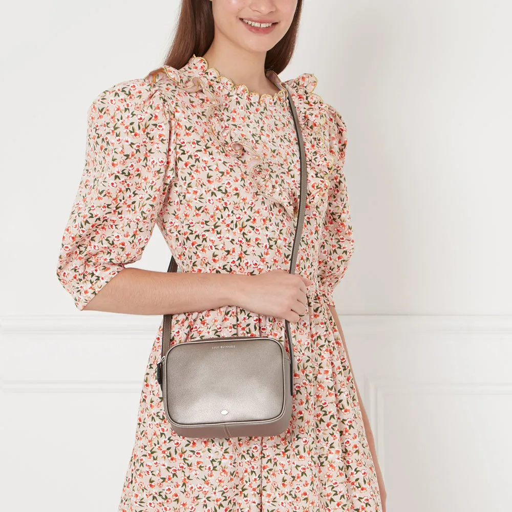 PEWTER LEATHER COLE CROSSBODY BAG
