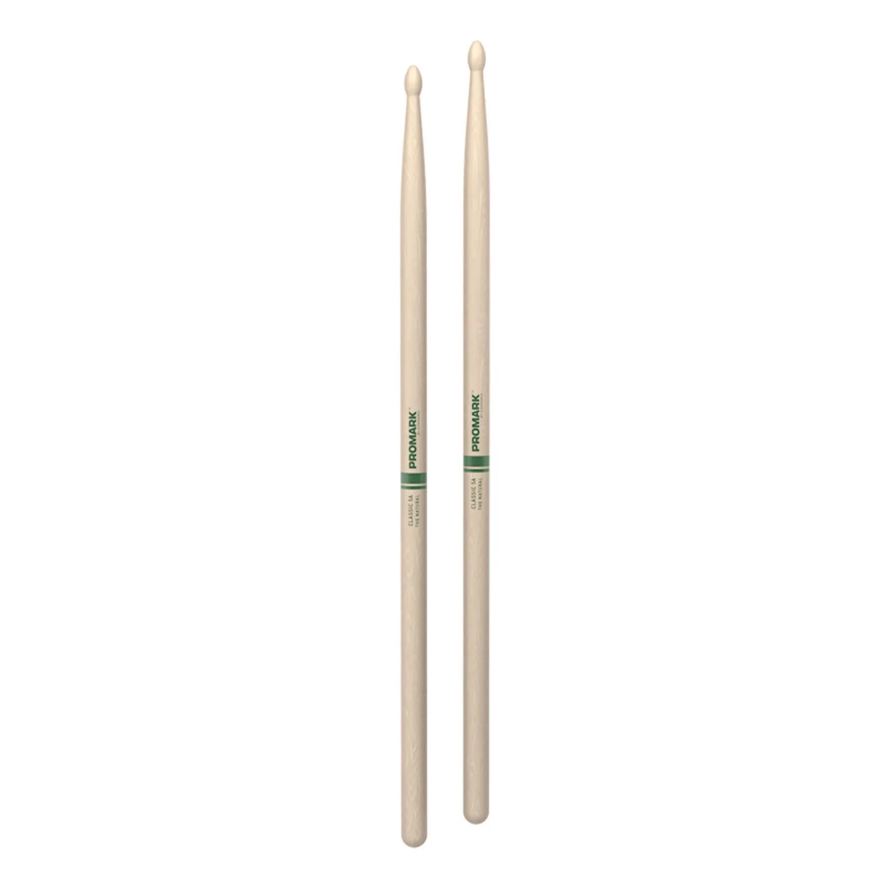 Promark Classic 5A Natural Hickory Wood Tip Drumsticks