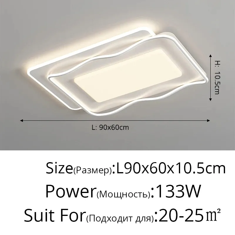 QIYI Sutash Modern acrylic Ceiling lamps Lamparas Indoor Lighting Home Decor Fixtures