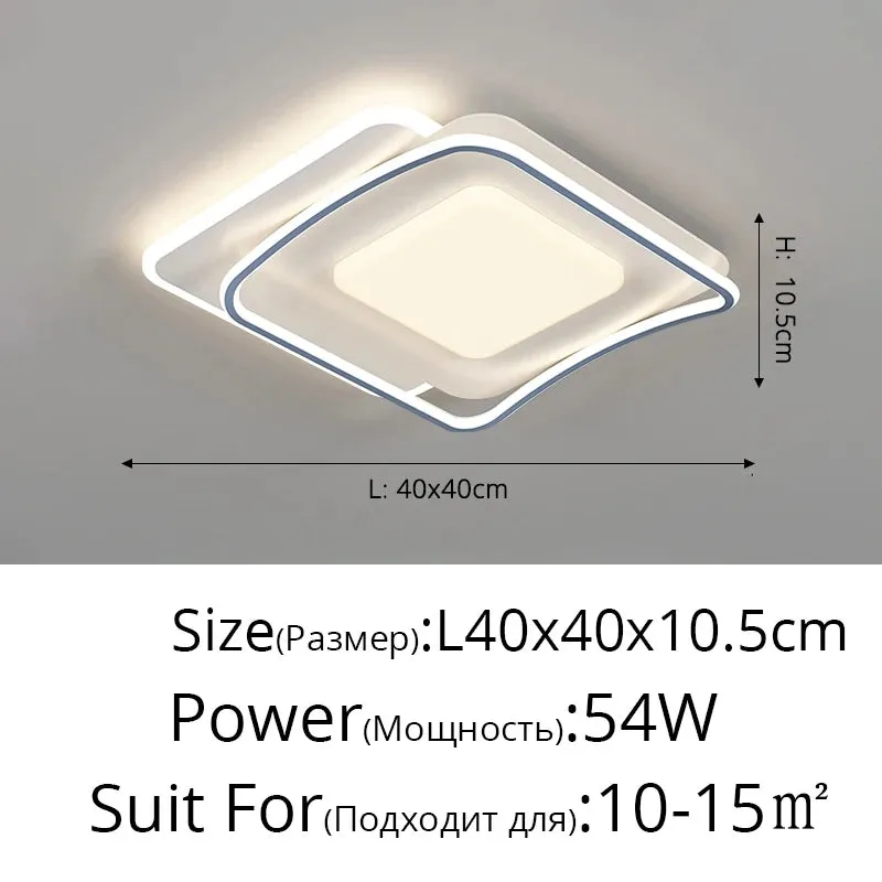 QIYI Sutash Modern acrylic Ceiling lamps Lamparas Indoor Lighting Home Decor Fixtures