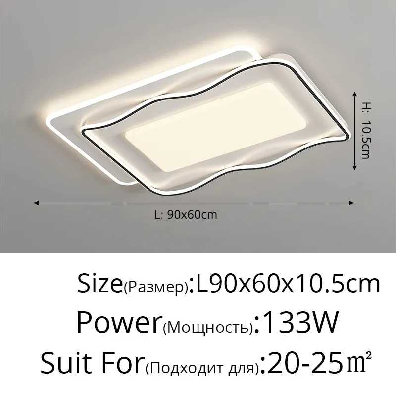 QIYI Sutash Modern acrylic Ceiling lamps Lamparas Indoor Lighting Home Decor Fixtures