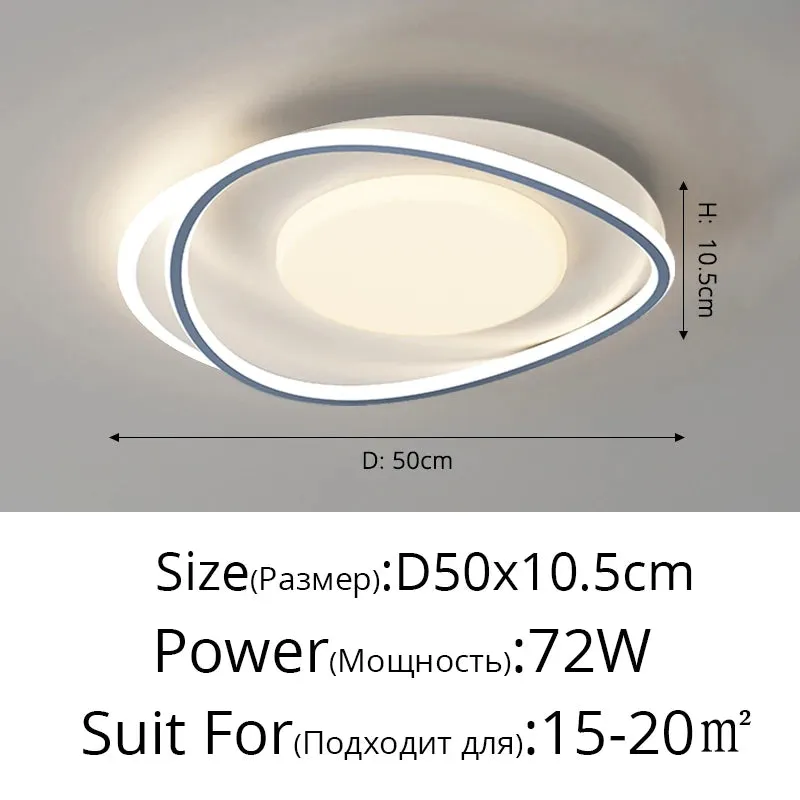 QIYI Sutash Modern acrylic Ceiling lamps Lamparas Indoor Lighting Home Decor Fixtures