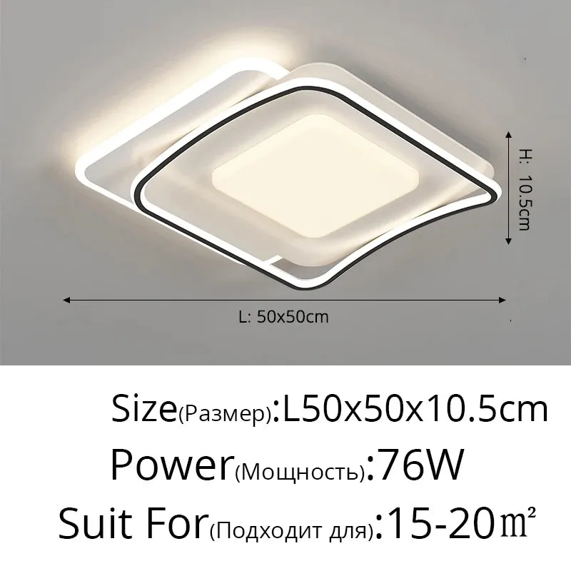 QIYI Sutash Modern acrylic Ceiling lamps Lamparas Indoor Lighting Home Decor Fixtures