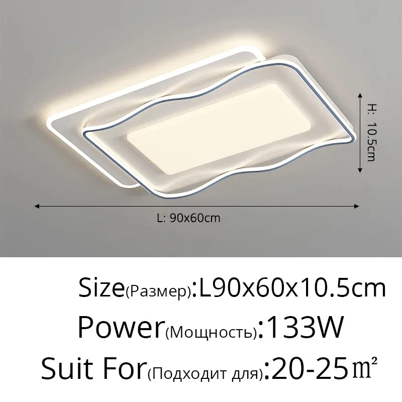 QIYI Sutash Modern acrylic Ceiling lamps Lamparas Indoor Lighting Home Decor Fixtures