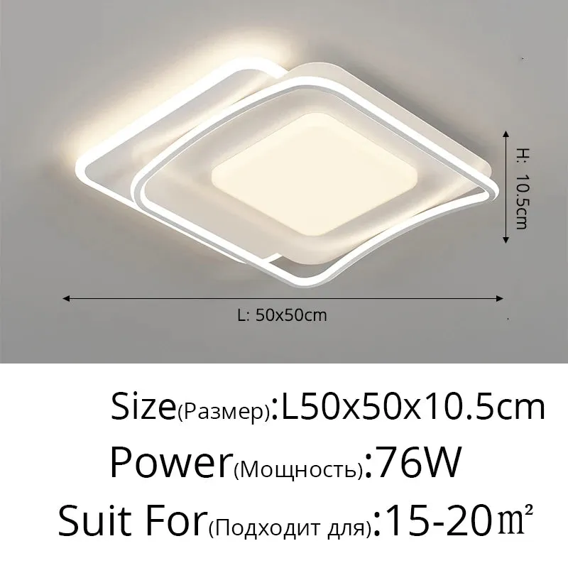 QIYI Sutash Modern acrylic Ceiling lamps Lamparas Indoor Lighting Home Decor Fixtures