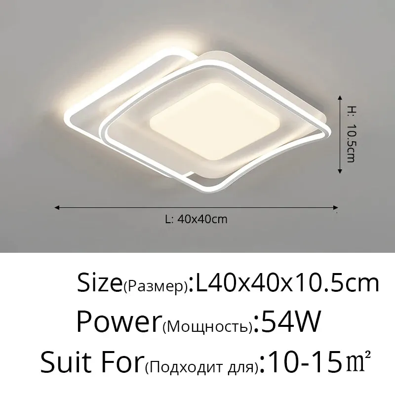 QIYI Sutash Modern acrylic Ceiling lamps Lamparas Indoor Lighting Home Decor Fixtures