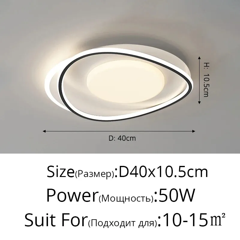 QIYI Sutash Modern acrylic Ceiling lamps Lamparas Indoor Lighting Home Decor Fixtures