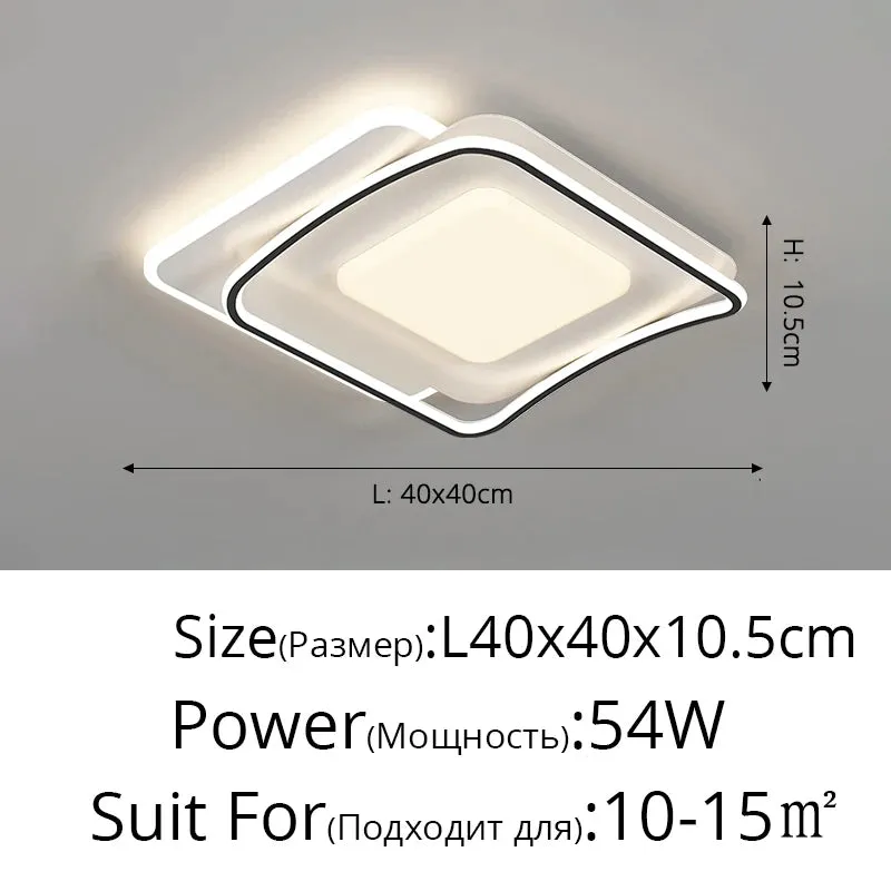 QIYI Sutash Modern acrylic Ceiling lamps Lamparas Indoor Lighting Home Decor Fixtures