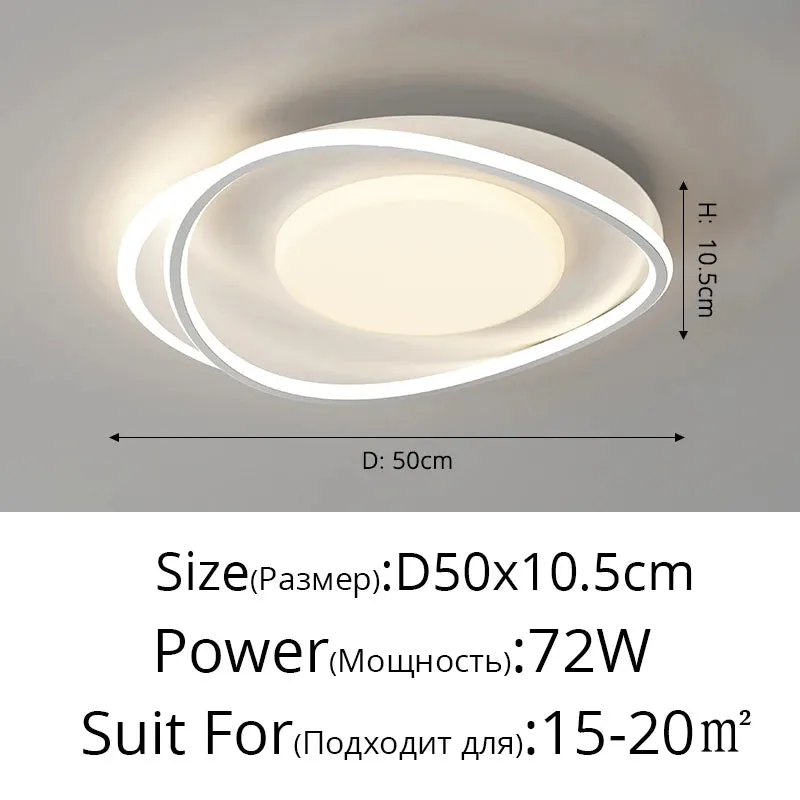 QIYI Sutash Modern acrylic Ceiling lamps Lamparas Indoor Lighting Home Decor Fixtures