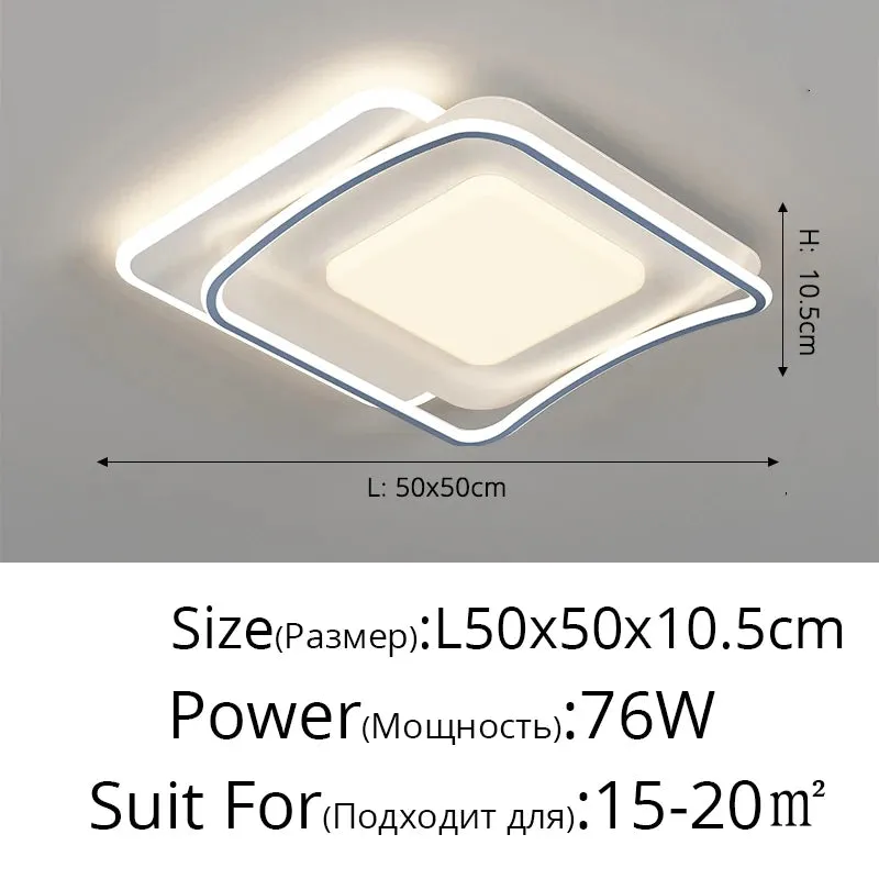 QIYI Sutash Modern acrylic Ceiling lamps Lamparas Indoor Lighting Home Decor Fixtures