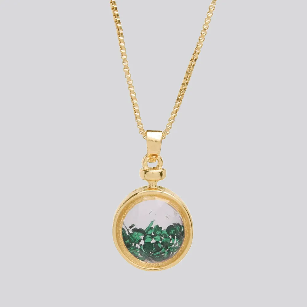 Rhinestone Shaker Necklace
