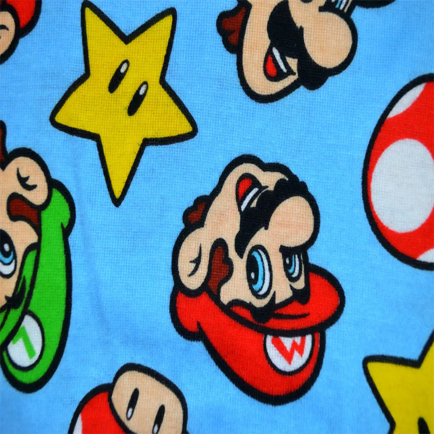 Super Mario Gamers Ready 4 Piece Cotton Pajamas
