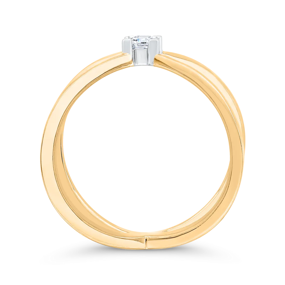 The Eleni Ring | Lab Diamond Princess Cut Criss Cross Statement