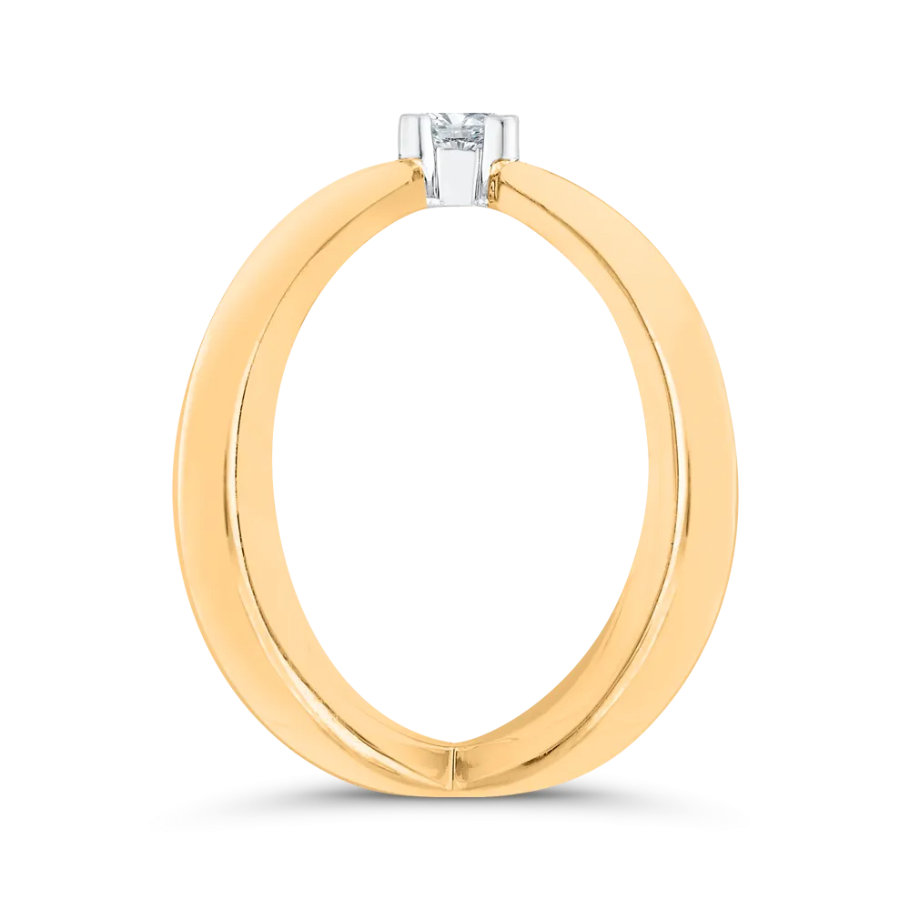 The Eleni Ring | Lab Diamond Princess Cut Criss Cross Statement