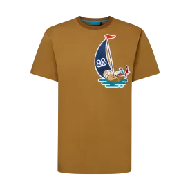 THE NAVIS PATCH TEE-CHESTNUT