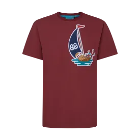 THE NAVIS PATCH TEE-WINE