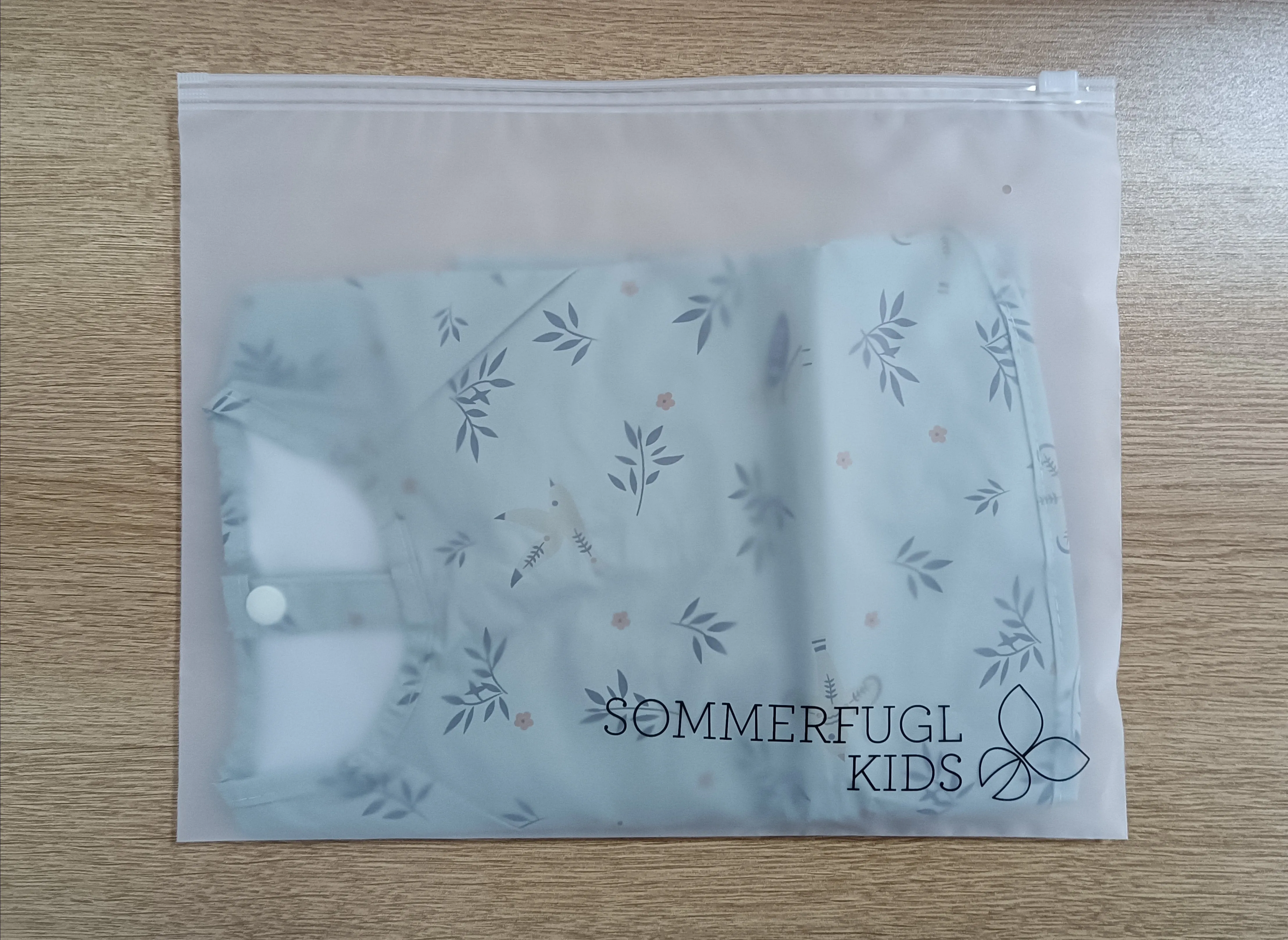 Waterproof Long Sleeve Baby Smock Bib in Tiny Tweet